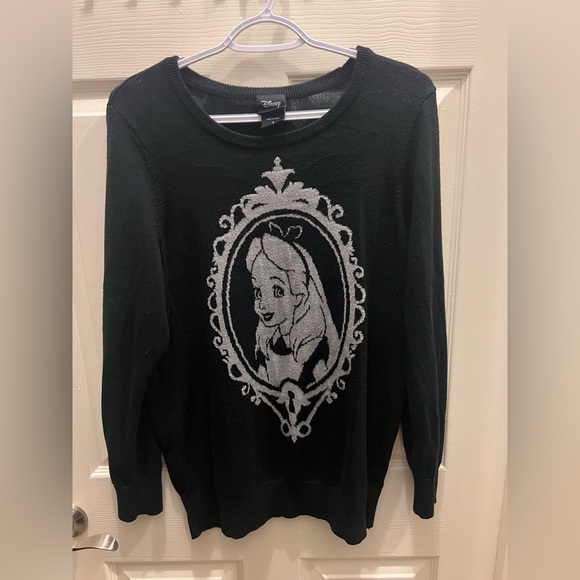 Torrid Disney Alice In Wonderland Black Sweater 1X (14-16) - Picture 6 of 7